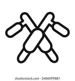 tonfa icon mark in filled style