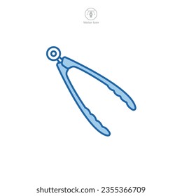 Icono de Tong ilustración vectorial aislada en fondo blanco