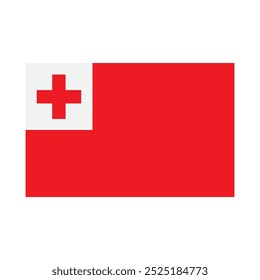 Tonga Land Flagge Symbol Vektorgrafik Symbol Design
