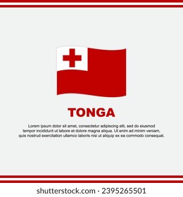 Tonga Flag Background Design Template. Tonga Independence Day Banner Social Media Post. Tonga Design