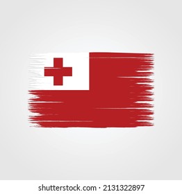 Tonga Flag Brush. National Flag