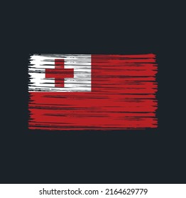 Tonga Flag Brush. National Flag