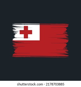 Cepillo de bandera de Tonga. Bandera nacional