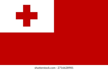 Icono de la bandera de Tonga en alta calidad utilizado en el país de Tonga