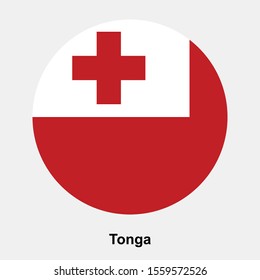 Tonga flag icon isolated vector illustration