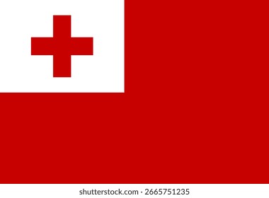 Ilustrador de banderas de Tonga país banderas símbolo nación  