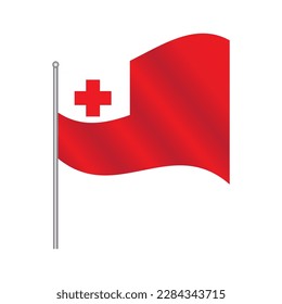 Tonga flag images illustration design