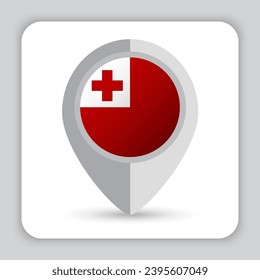 Tonga Flag Pin Map Icon