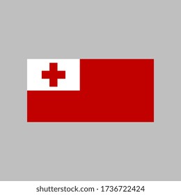 Tonga flag vector illustration in high quality for ui and ux, website or mobile application