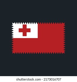 Tonga Flag Vector. National Flag