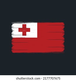 Tonga Flag Vector. National Flag