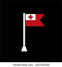 tonga flag vector. suitable for use as book covers or stickers.