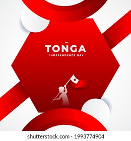Diseño de fondo del Día de la Independencia de Tonga