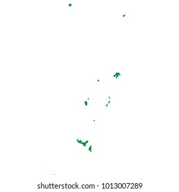 Tonga map isolated on transparent background. high detailed Green map of Tonga. Vector illustration eps 10. Blank Green similar Tonga map isolated on white background.