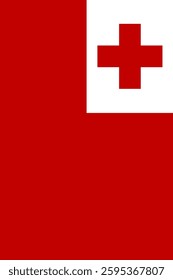 Tonga Vertical Flag, Vertical Flag Tonga