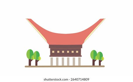 Tongkonan traditional house from tana toraja, indonesia.