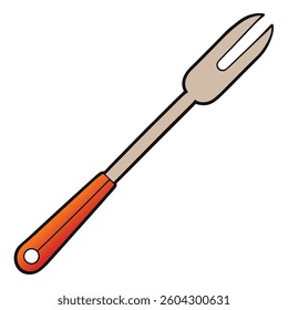 Tongs flat illutration white background