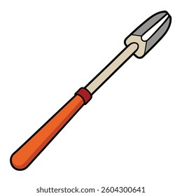 Tongs flat illutration white background