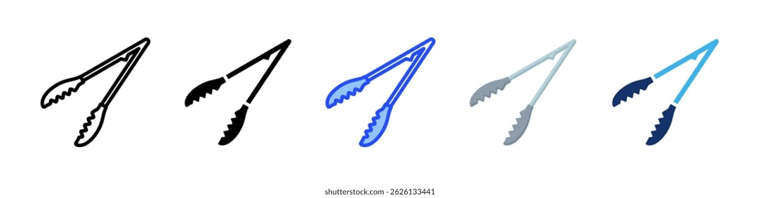 Tongs Icon Collection With Multiple Styles