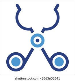 Elemento de icono de las pinzas para el diseño