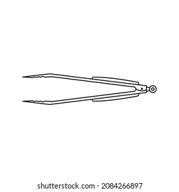 tongs icon. sign design. vector illustration