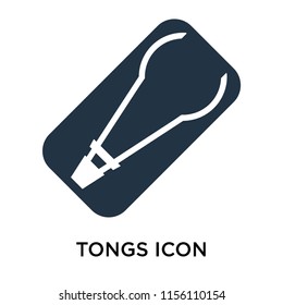 Tongs icon vector isolated on white background, Tongs transparent sign