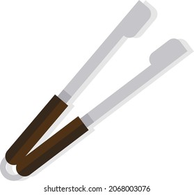 Tongs kitchen icon vector illustration