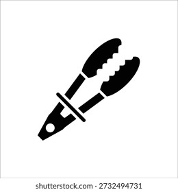 Plantilla de línea de iconos de Vector de pinzas