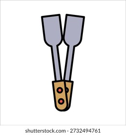 Plantilla de línea de iconos de Vector de pinzas