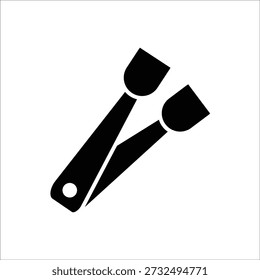 Plantilla de línea de iconos de Vector de pinzas