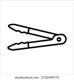 Plantilla de línea de iconos de Vector de pinzas