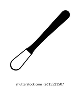 Tongue depressor silhouette vector illustration
