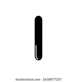 Tongue Depressor Tool Icon for Medical Examination