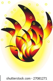 Tongue of flame