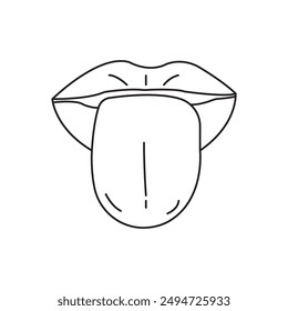 Design-Vektorillustration des Zungensymbols