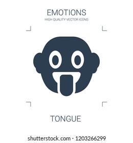 tongue icon. high quality filled tongue icon on white background. from emotions collection flat trendy vector tongue symbol. use for web and mobile