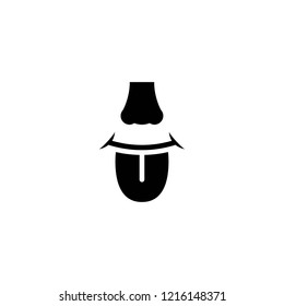 tongue icon vector