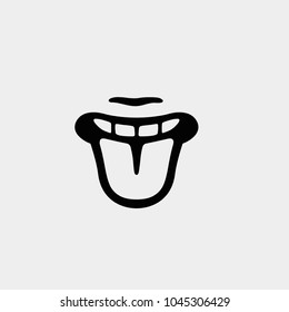 Tongue Icon. Vector Tongue Illustration