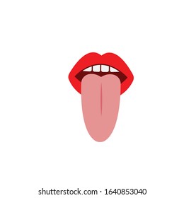 tongue icon vector illustration design template