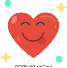 Tongue Line vector Icon Design