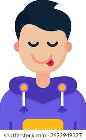 Tongue Line vector Icon Design