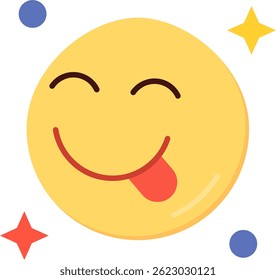 Tongue Line vector Icon Design