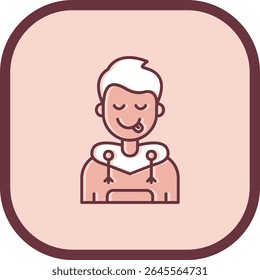 Design de ícone de vetor de Linha de Língua