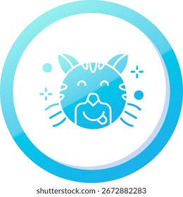 Diseño de icono de Vector de línea de lengua