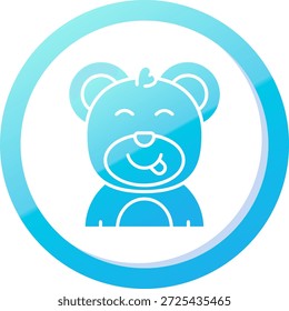Diseño de icono de Vector de línea de lengua