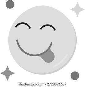 Diseño de icono de Vector de línea de lengua