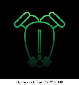 Tongue, organ nolan icon. Simple thin line, outline vector of Human organ icons for ui and ux, website or mobile application