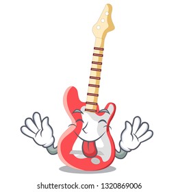 Tongue out electric guitar  
