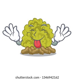 Tongue out green coral reef toys cartoon shapes