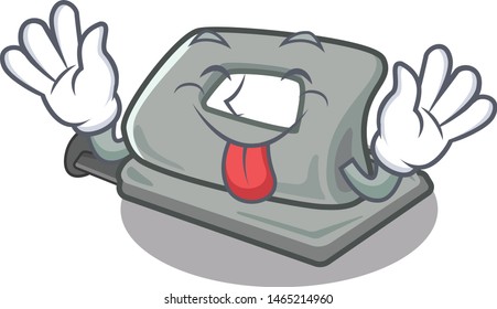 Tongue out hole puncher in the cartoon shape